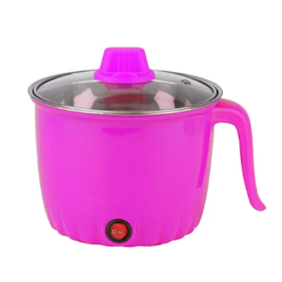 Utensilios de cocina Hot Pot Wok eléctrico con Steamer Pot 1,5L inoxidable Caliente caliente de acero eléctrico con olla de vapor