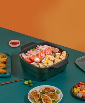 Olla eléctrica Multi Cocina eléctrica Hot Pot Home sartén 30cm