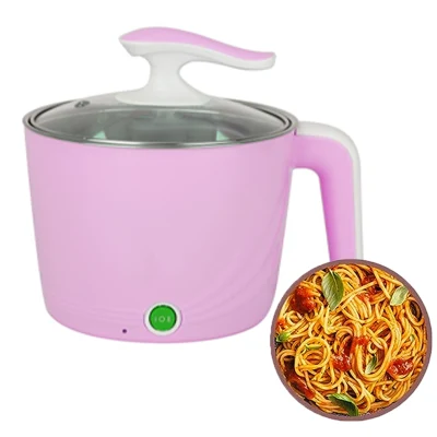 600W dormitorio Hot Pot Cocina eléctrica Fabricante Mini Nonstick Pot Cocina Multi eléctrica 1,8L ollas conjunto de cocina freír eléctrica pequeña Cacerolas