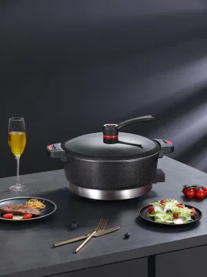 Experiencia de cocción inteligente: Wok eléctrico con función de baja presión