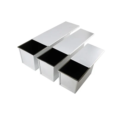 No ondulado de aluminio personalizables Stick Pullman hornear pan pan pan de Sandwich de pan tostado pan molde para hornear con tapa