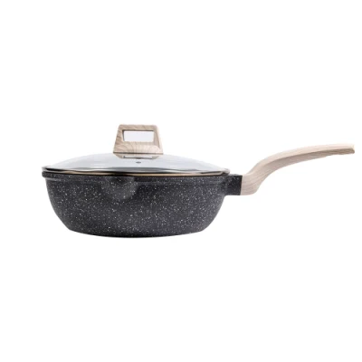 La fábrica de aluminio de Aparato de Cocina utensilios sartén profunda