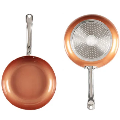 Bandeja de inducción de cobre de cerámica antiadherente de aluminio para chef