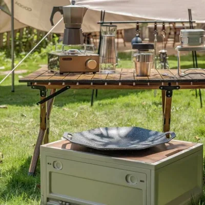 Camping Octagonal sartén Grille Grill Pan para exterior y.. Cocina Cocina