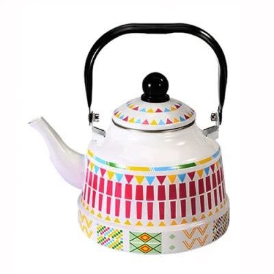 Promoción de la superventas de acero de cocina hervidor de agua menaje esmalte Tetera Pot