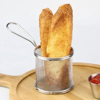 Redondo de acero inoxidable de la RFY Titular de la cocina francesa de la cesta filtro