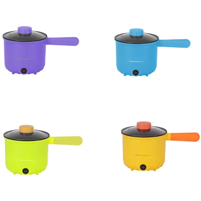 Ollas eléctricas portátiles de la cacerola pequeña Arrocera Sartén Multicooker Multifunción con vaporizador Hot Pot sartenes anti-adherente
