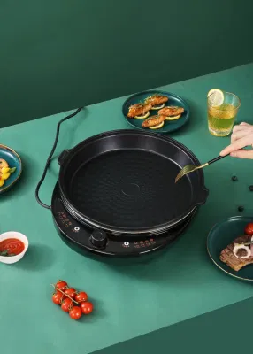 Sartén antiadherente eléctrica Bandeja para hornear sartén sartén eléctrica sartén