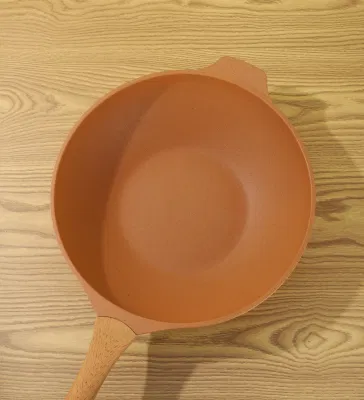 Sartén 32cm Saltear de aluminio para cocinar sartén profunda Con tapa