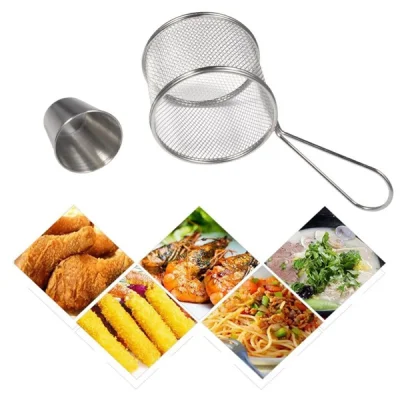 Redondo de acero inoxidable de la RFY Titular de la cocina francesa de la cesta filtro