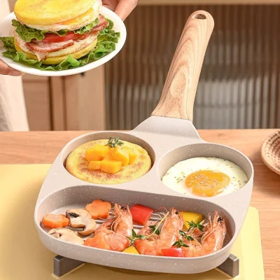 Sin BPA fondo de inducción de tortilla de rizo Non Stick Desayuno Sartén de huevo