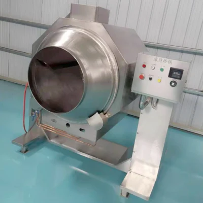 Restaurante grande rotación automática de arroz frito sin palillo Autoagitación Cocción del robot Wok con CE