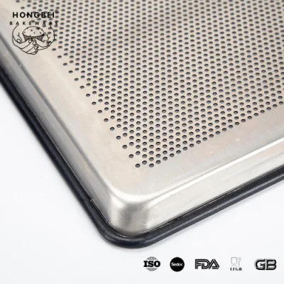 Bakeware aluminio Alusteel tarta al por mayor llanura perforar bandejas para hornear bandeja para hornear pan
