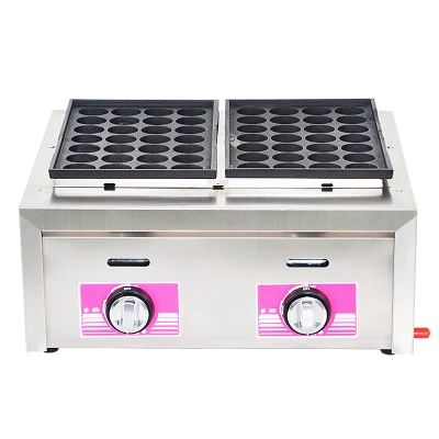 Calefacción de alta eficiencia Equipo de Cocina Control de temperatura Takoyaki Grill Pan