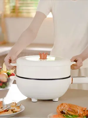 220V-50Hz Cocina versátil Cocina Skillet sartén eléctrica