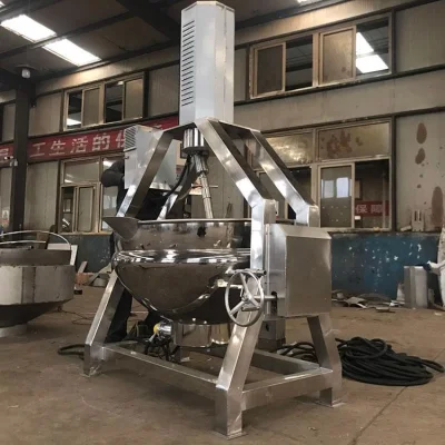 China Semiautomática automático TÉRMICO ELÉCTRICO DE GAS DE 50L Planeta Revuelva Wok calefacción eléctrica de alimentación directa de fábrica olla Sandwich equipamiento de cocina de acero inoxidable