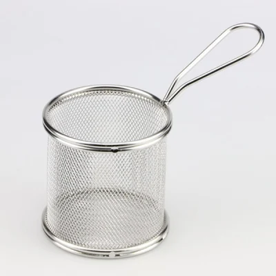 Redondo de acero inoxidable de la RFY Titular de la cocina francesa de la cesta filtro