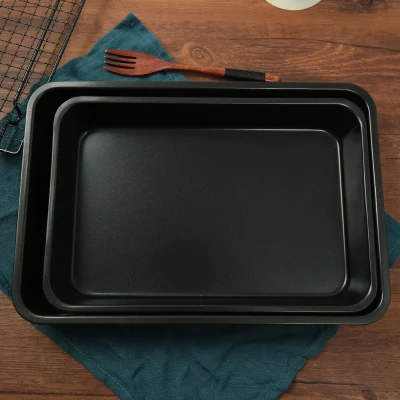 Cocina casera Use acero al carbono Non Stick Baking Tray Pan Pastel Galletas Galletas de alimentos bandeja para hornear