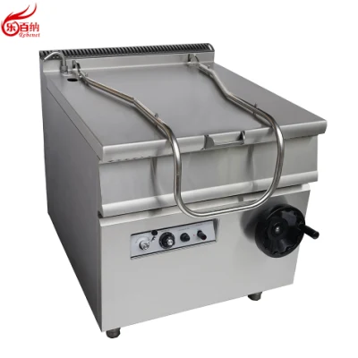 El mejor equipo de cocina de gas de 60L comercial la inclinación de sartén de acero inoxidable (7G-RS)