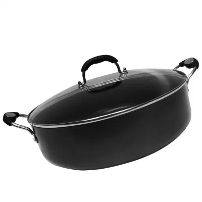 Gran capacidad 36cm 40cm mejor Non Stick Coating Friting aluminio Pan