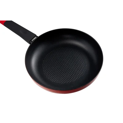 Frituras de aluminio forjado con revestimiento de mármol antiadherente Sartén Rojo/Cobre