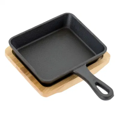 Parrilla cuadrada antiadherente multifunción Tamagoyaki Pan Skillet huevo en tortilla Pans de freír de hierro fundido