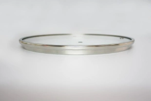 Tapa de vidrio templado plana tipo H para sartén y. Olla con S/S Rim