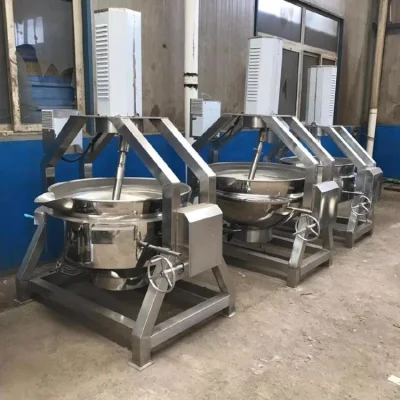 China Semiautomática automático TÉRMICO ELÉCTRICO DE GAS DE 50L Planeta Revuelva Wok calefacción eléctrica de alimentación directa de fábrica olla Sandwich equipamiento de cocina de acero inoxidable