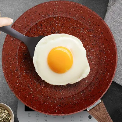 24/26/28cm No Stick Frypan OEM mayorista utensilios de cocina de granito Sartén de aluminio