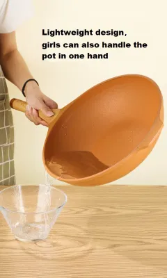 10 pulgadas Forged nonstick cerámica de revestimiento Wok Pan para todos Estufas
