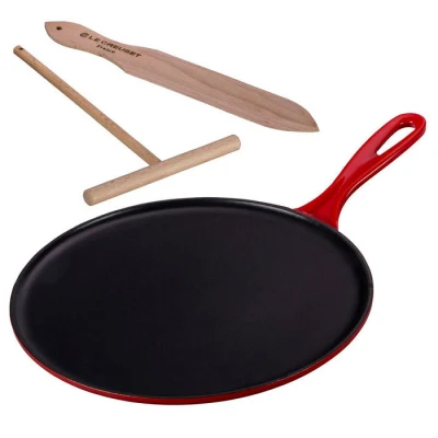 Hierro fundido esmaltado Crepe Pan Griddle