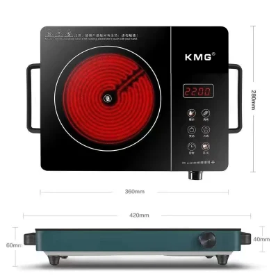 2200W Cocina de inducción de un círculo Cocina de cerámica infrarroja