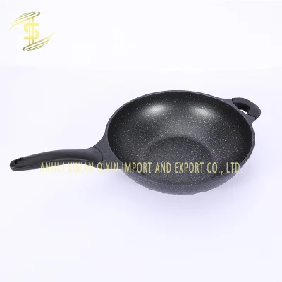 Fabricante de venta Caliente Cocina de alta calidad de piedra y Non-Oily médicos Non-Stick Sartén