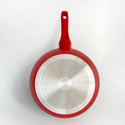 Sartén antiadherente de granito sartén sartén sartén sartén antiadherente para cocinar, cubertería de mármol con mango suave para lavavajillas Caja fuerte