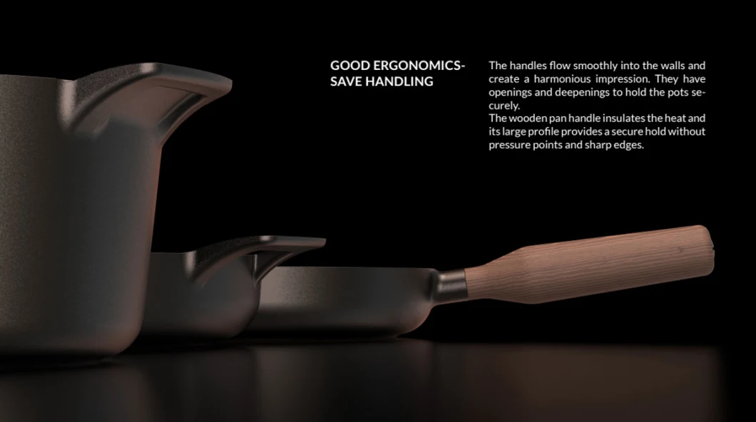 2023 New Design Machining Skillet Pan Nonstick Cookware Cast Iron Frying Pans