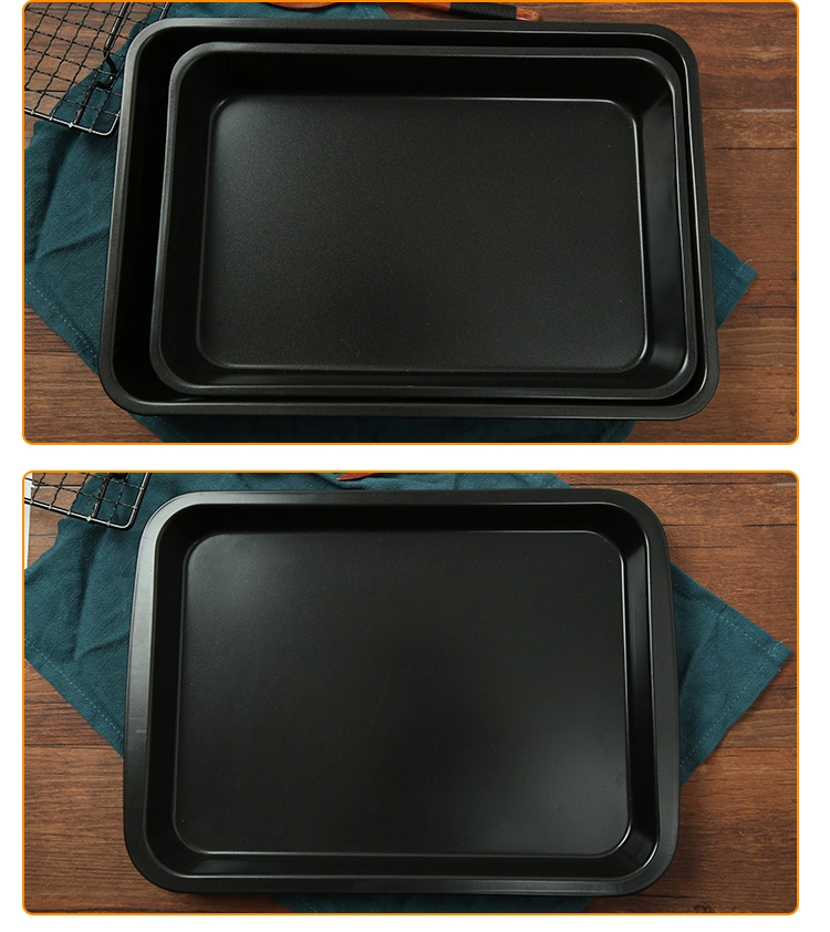 Home Kitchen Use Carbon Steel Non Stick Baking Tray Bread Cake Cookie Biscuit Food Baking Tray