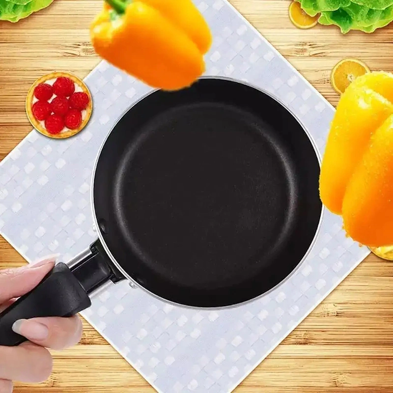 14cm Small Size Aluminum Induction Mini Frying Pan Nonstick Fry Pan for Egg Pancake Skillet with Stay Cool Handle