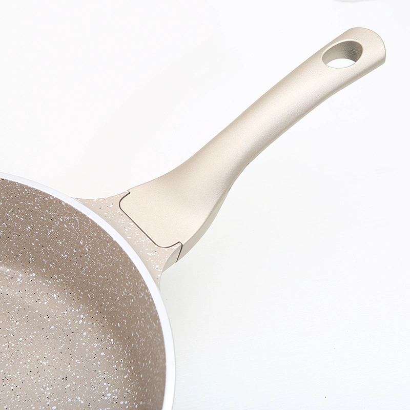 New Wholesale Cast Aluminum Granite Household Utensils Non Stick Frying Pan Cooking Pots