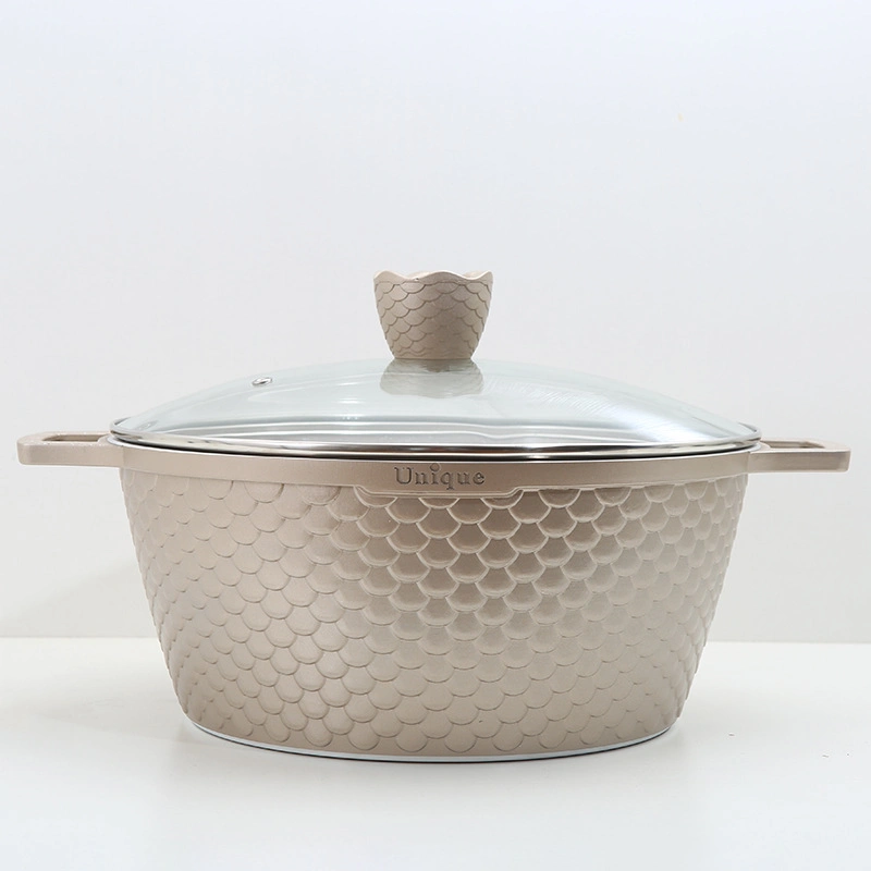 New Wholesale Cast Aluminum Granite Household Utensils Non Stick Frying Pan Cooking Pots