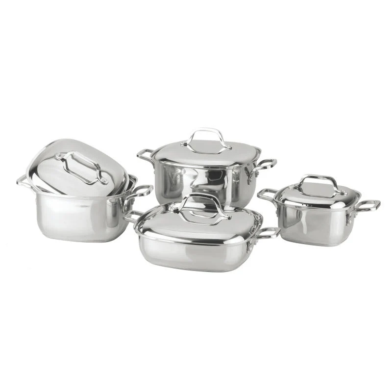 Wholesale Stock Pot Set Stainless Steel Casserole Hotpots Cooking Pots