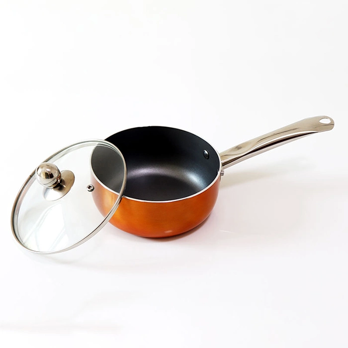 Food Safe Black Nonstick Milk Pot Copper Saucepan Cooking Pots Wok Pan Oil Free Ceramic Induction Casserole