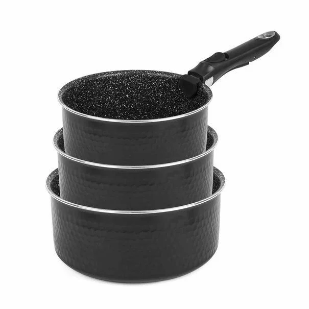 16cm/18cm/20cm Non Stick Ceramic Cooking Pan Sauce Pan with Detachable Handle Pots Cookware Set