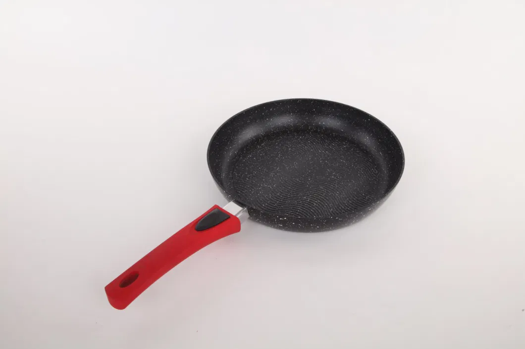 Household Cooking Pan Black Non-Stick Aluminum Induction Bottom Frying Pan