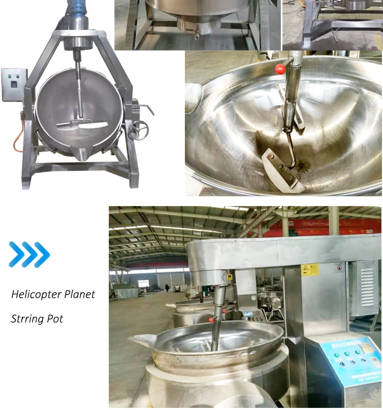 Food Processing Equipment Stainless Steel Pot Planetary Frying Pan