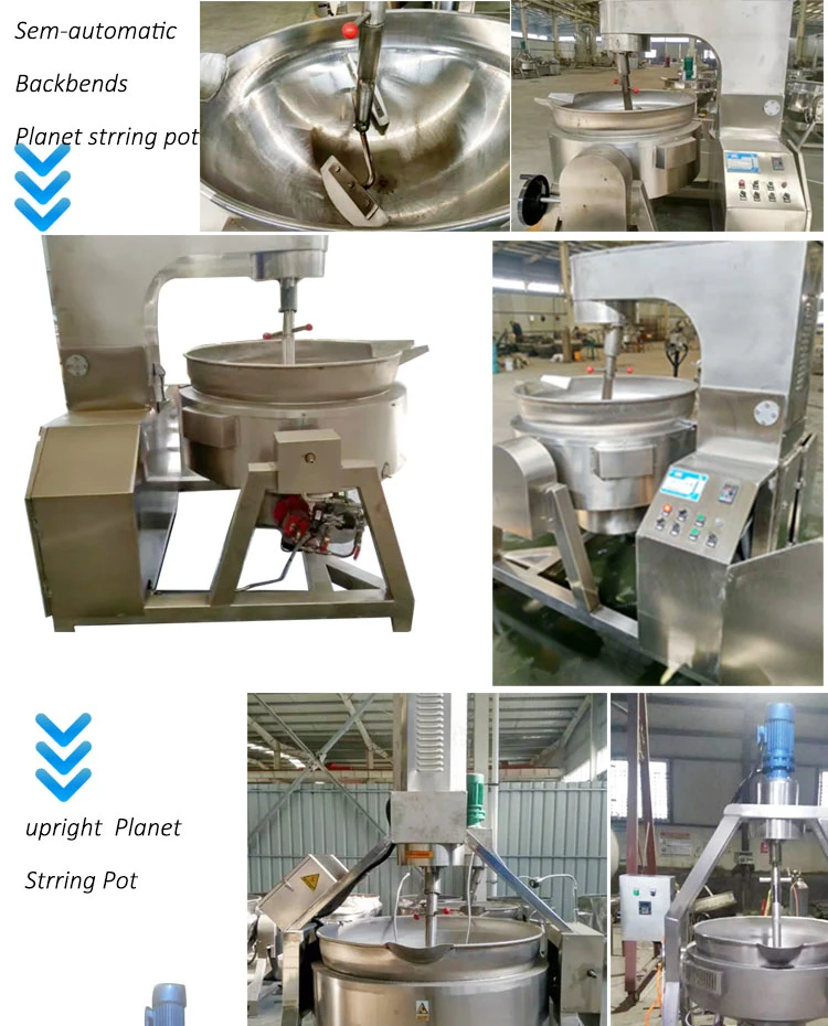 Food Processing Equipment Stainless Steel Pot Planetary Frying Pan