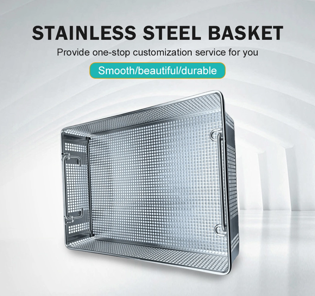 Galvanized Perforated Cable Tray Type Customized Stainless Steel Wire Mesh Basket Stainless Steel Kitchen Vegetable Storage Baskets