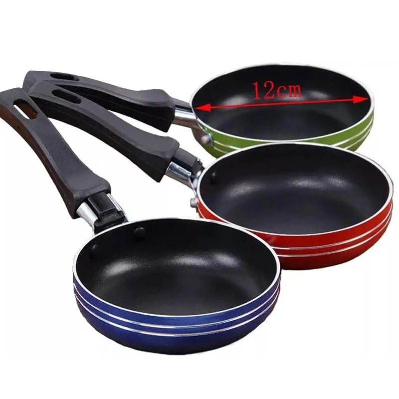 14cm Small Size Aluminum Induction Mini Frying Pan Nonstick Fry Pan for Egg Pancake Skillet with Stay Cool Handle