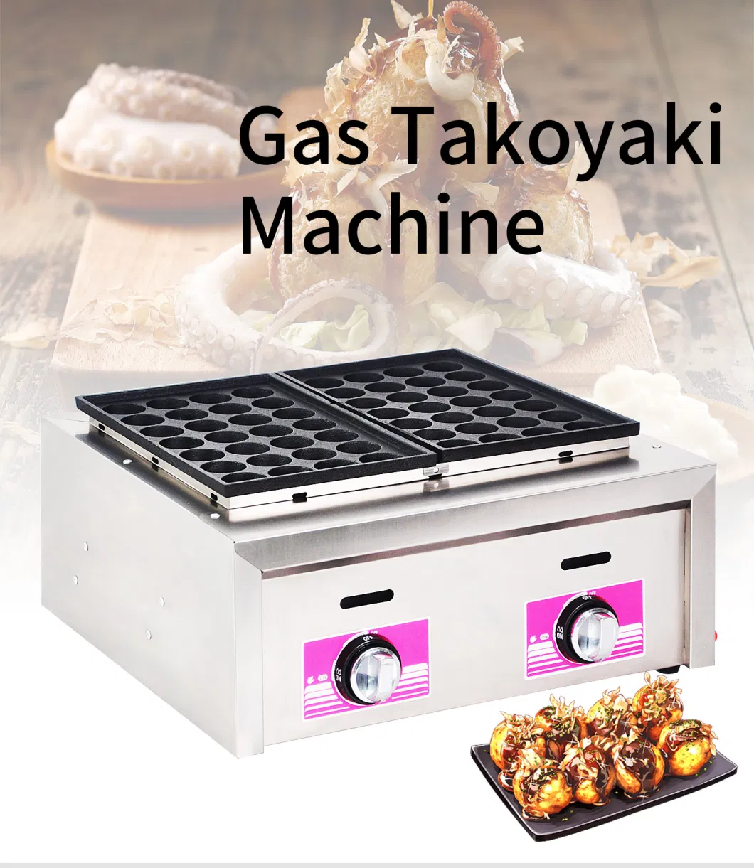 High Efficiency Heating Kitchen Equipment Temperature Control Takoyaki Grill Pan