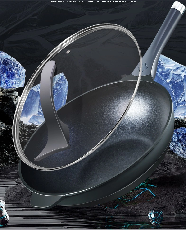 Diamond Blue Aluminium Fry Pan Scratch-Resistant Surface
