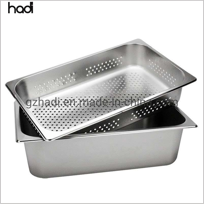Guangzhou Unique Kitchen Products Cooking Pan Set Commercial Us Type NSF Approve Gn Pan Stainless Steel Chafing Dish Insert Pans with Lid